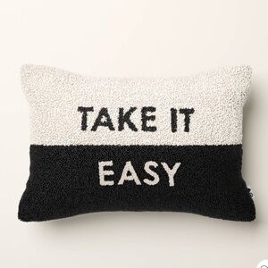 NWT Kate Spade x Target Beaded Black White Lumbar Pillow